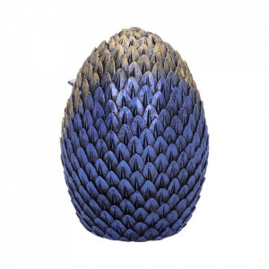 Statueta dragon in ou Casa din Cristale - violet 11 cm
