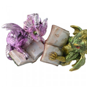 Statueta dragon Lectura de seara 9cm - Img 2