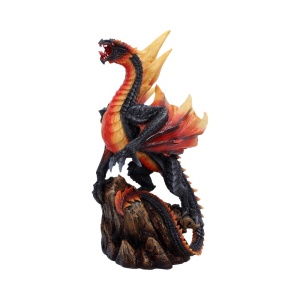 Statueta Dragon Obsidian Inferno – decor fantasy collector, 23.7 cm - Img 4