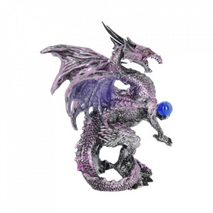 Statueta dragon Splendoarea violet 14.5 cm - Img 5