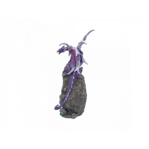Statueta dragon violet Custodele de ametist 22 cm - Img 2