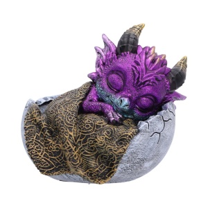 Statueta dragon violet Shellbound Slumber 9.5 cm