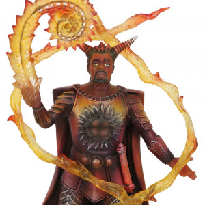 Statueta Elemental Magic - Vrajitorul Focului, Anne Stokes 23.5 cm - Img 5