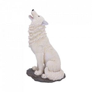 Statueta lup alb Urlet in furtuna 41.5 cm - Img 3