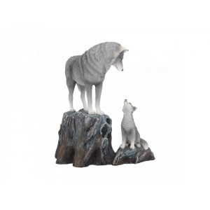 Statueta lupi Indrumare - Lisa Parker - 25 cm - Img 6