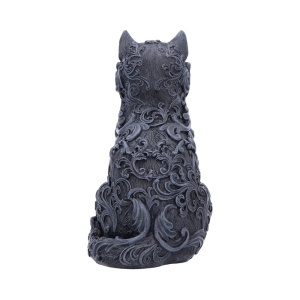Statueta pisicuta Hexbound Familiar – decor gotic fantasy, 23 cm - Img 3