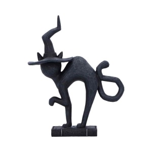 Statueta pisicuta neagra Hex - decor gotic cu pisici si vraji, 15.2 cm - Img 4