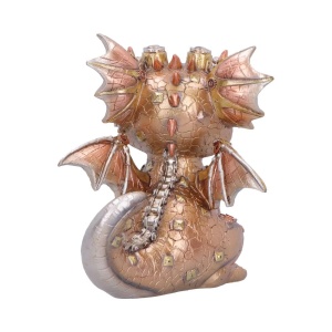 Statueta pui de dragon auriu Coglet – decor fantasy collector 17.5 cm - Img 3