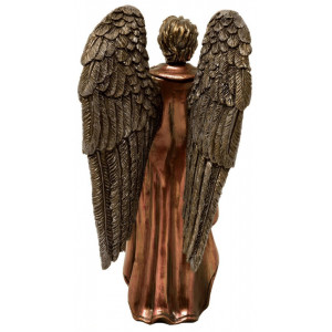 Statueta rasina si bronz Arhanghelul Gabriel 19 cm - Img 2