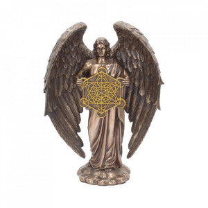Statueta rasina si bronz Arhanghelul Metatron 26 cm
