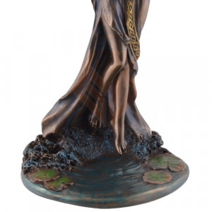 Statueta rasina si bronz Lady of the Lake 34cm - Img 3