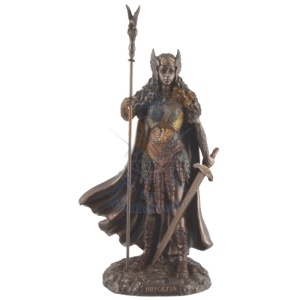 Statueta rasina si bronz, mitologia greaca, Regina Hipolita 25cm