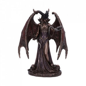 Statueta rasina si bronz mitologica prima femeie Lilith 23cm