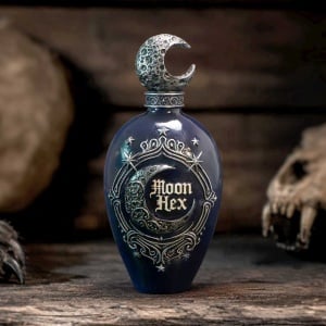 Statueta sticluta de potiune Moon Hex 15,5 cm - House of Obscura - Img 7