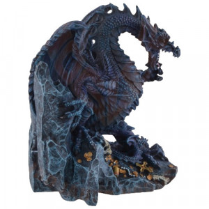 Statueta / Suport lateral de carti book end - Comoara Dragonului 18 cm