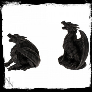 Statuete dragoni Furia neagră (set) 10 cm - Img 2