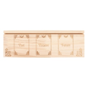 Suport din lemn pentru etalarea a 3 carti de tarot Trecut, Prezent, Viitor - Img 2