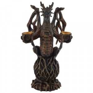 Suport lumanari Dragon de Padure 22 cm - Img 4