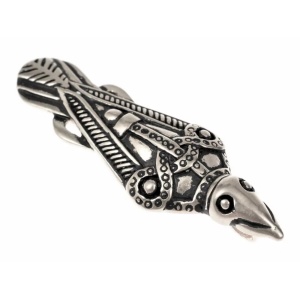Amuleta Vikinga in forma de corb, reproducere istorica, 5.5 cm - Img 2