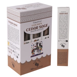 Betisoare de tamaie Wildcraft cu salvie si cedru – rulate manual, pentru purificare si protectie energetica - Img 2