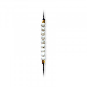 Bratara ajustabila cu 9 sfere din Howlit, talisman pentru Calm