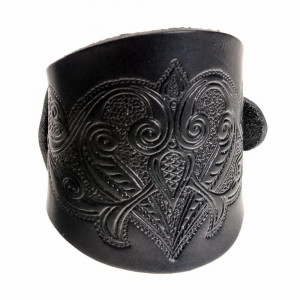 Bratara Medievala lata din Piele – Accesoriu Fantasy si Viking