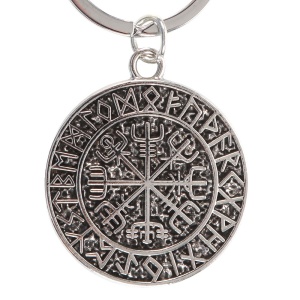 Breloc din aliaj busola vikinga Vegvisir - Img 3