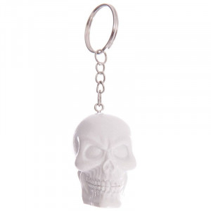 Breloc rasina Craniu alb 4.5cm