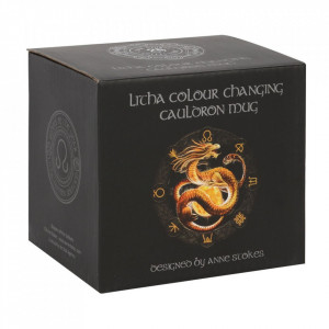 Cana termosensibila in forma de cazan Dragonul Litha - Anne Stokes 10 cm - Img 4
