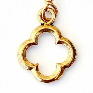 Cercei din bronz medievali in forma de Quatrefoi - Img 2