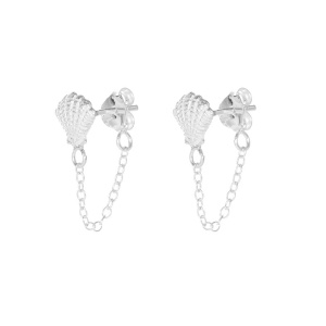 Cercei lantisor din argint Scoica 7.5mm