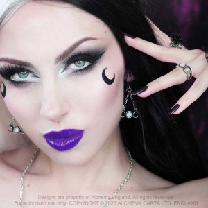 Cercei lungi Wiccan Moon - Img 2