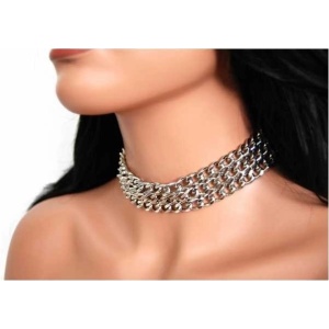 Choker triplu otel inoxidabil 2.5cm - Img 1