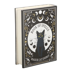 Cutie decorativa in forma de carte Book of Spells - Black Cat Magick - Img 3