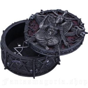 Cutie pentru bijuterii Hoard of the Baphomet – decor gotic fantasy ( 11 cm ) - Img 3