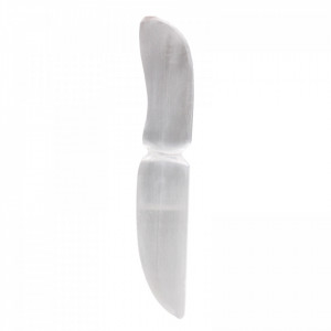 Cutit ritualic din Selenit - Clasic 20cm - Img 3