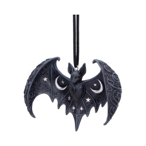 Decoratiune suspendata liliac cu luna si stele Lunar Wing 7,2 cm - House of Obscura - Img 2