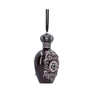 Decoratiune suspendata sticluta de potiuni Deadly Nightshade 9,9 cm - House of Obscura - Img 4