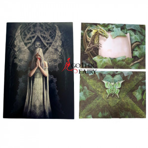 Felicitare inger gotic Doar Dragostea Ramane - Anne Stokes