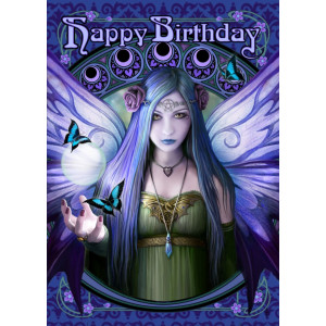 Felicitare pentru ziua de nastere Zana Mystic Aura