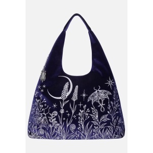 Geanta gotica dark celestial Stargazer din catifea - Restyle