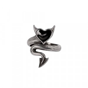 Inel reglabil Devil Heart