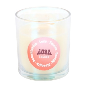 Lumanare parfumata iridescenta Aura Energy - Juicy Raspberry - Img 2