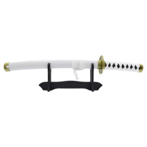 Mini sabie decorativa katana cu suport pentru birou One Piece - Roronoa Zoro 42.5 cm