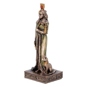 Mini statueta mitologica regina egipteana Nefertari 8.6 cm - Img 5