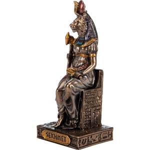 Mini statueta mitologica zeita egipteana Sekhmet 8 cm - Img 8