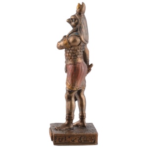 Mini statueta mitologica zeul egiptean Horus 9 cm - Img 4