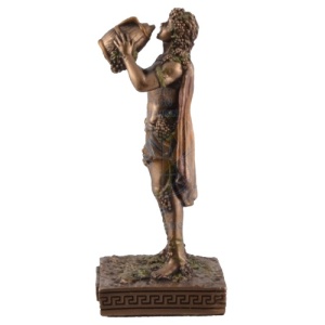 Mini statueta rasina, mitologia greaca, zeul Dionysus 9cm - Img 3