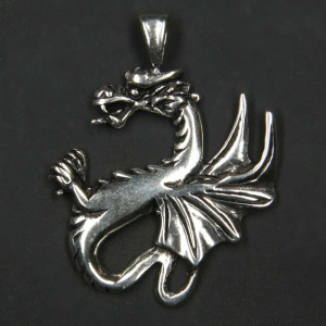 Pandantiv argint Dragon Celtic, 3.6 cm