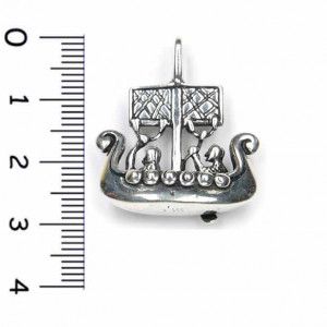 Pandantiv argint Vas Viking 3 cm - Img 3